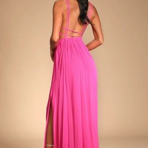 LULUS pink maxi dress